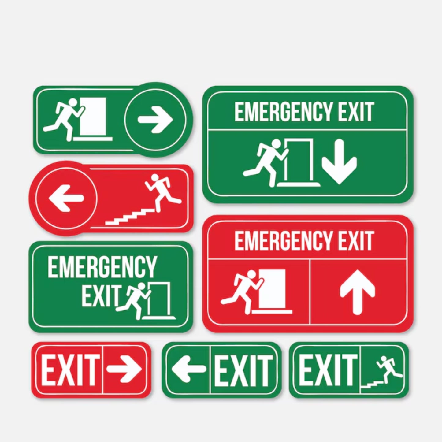 exit and entry signs