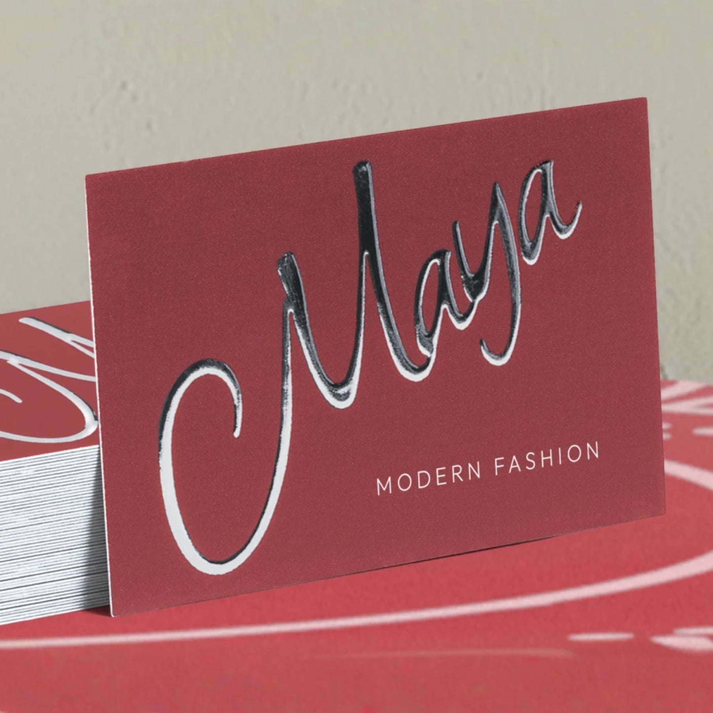raised foil postcards