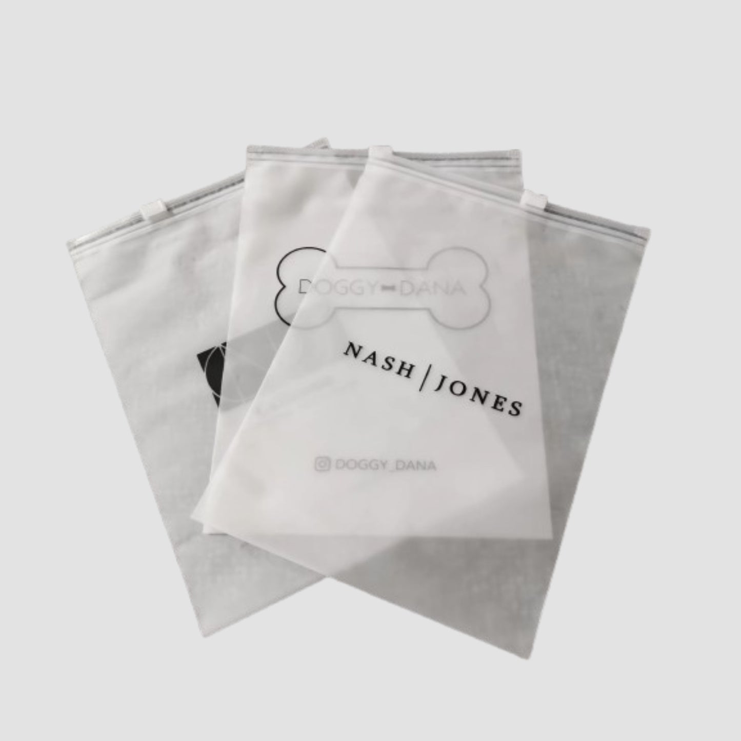 frosted slider bags