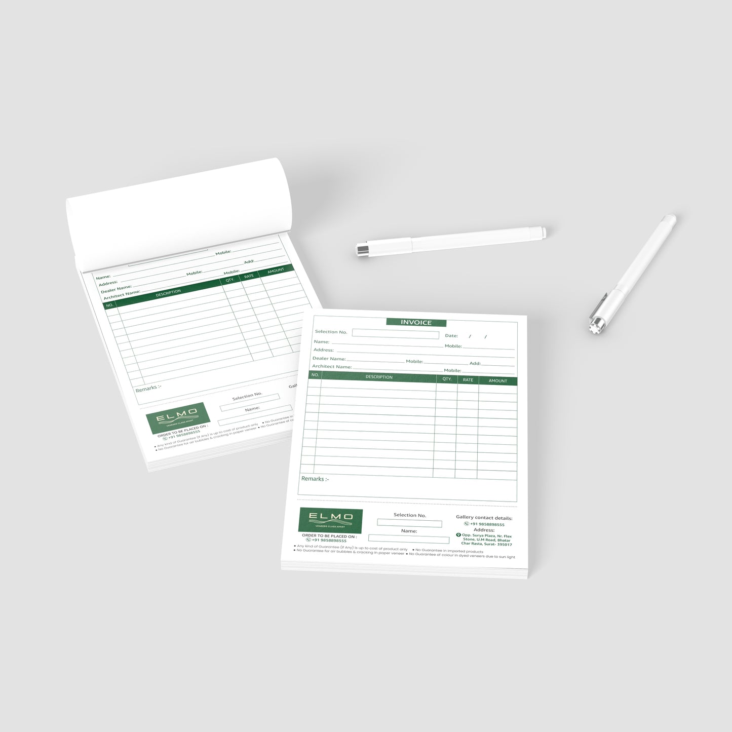 invoice books