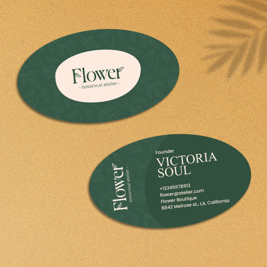 Oval Visiting Cards