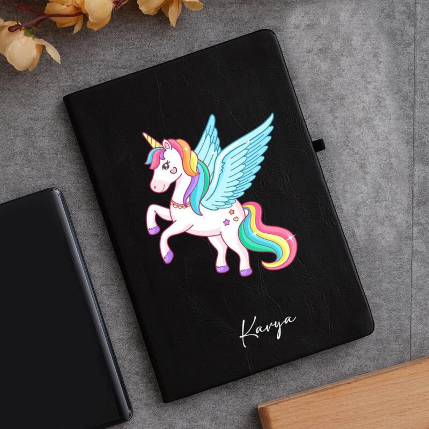 diary with pen holder