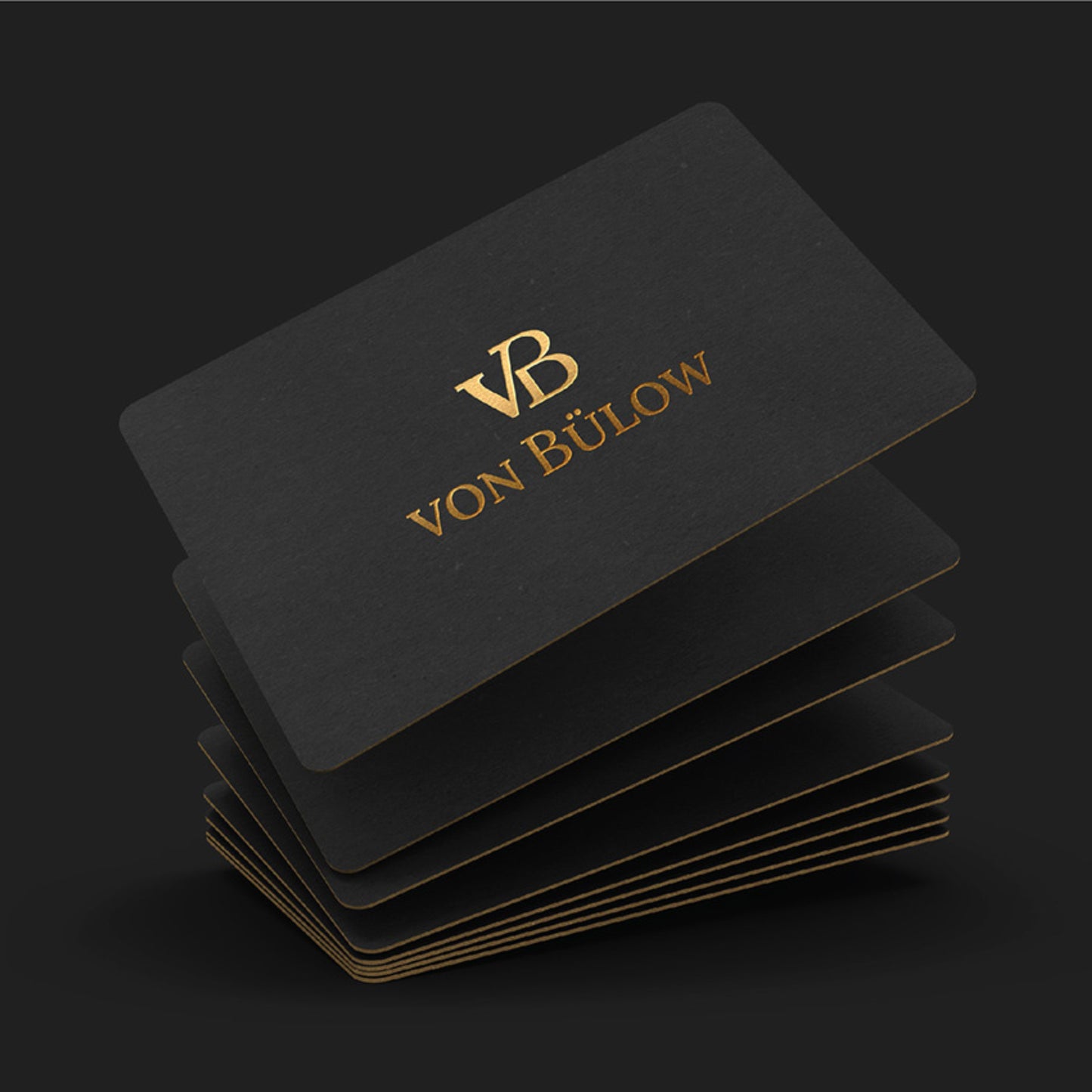 raised foil visiting cards