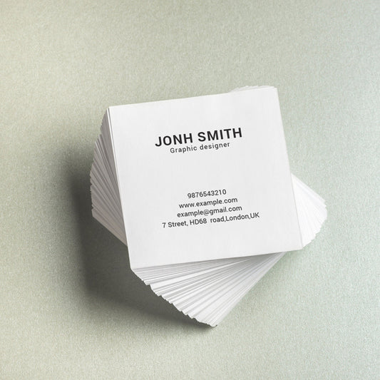 Square Pattern Visiting Card Square Visiting Cards – Vedaprint